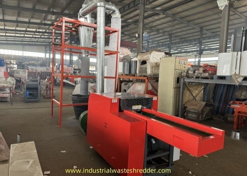 সম্পর্কে সর্বশেষ কোম্পানি খবর গ্লাস-ফাইবার জাল কাপড় Crusher ছায়া জাল & কৃষি বর্জ্য Shredder Grinder For India Client