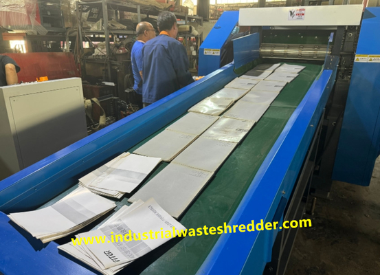 ভালো দাম 1600B কাগজ বই বর্জ্য Shredder কার্ডবোর্ড কার্টন Crusher সঙ্গে দক্ষ ঘূর্ণন ফলক কাটার অনলাইন