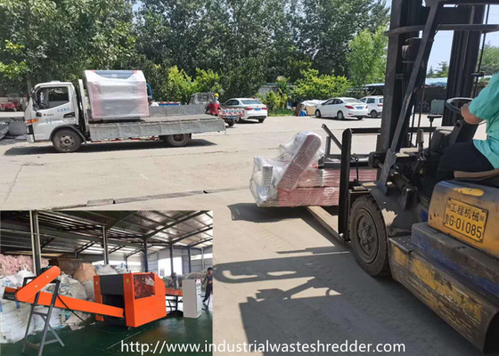 ভালো দাম রোটারি ব্লেড 66KW প্লাস্টিক বর্জ্য কমানোর মেশিন অনলাইন