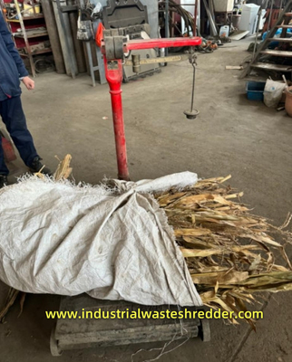 কৃষি বর্জ্য Crusher ফসল খড় ময়না Stalks গ্রিলার সঙ্গে ঘূর্ণন ফলক কাটার