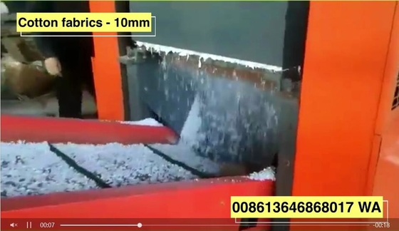 ভালো দাম 1600F সুতি কাপড় ক্রাশিং নিটেড ফ্যাব্রিক শ্রেডার 10 মিমি শেষ সাইজ প্রতি ঘণ্টায় ছিন্ন করার ক্ষমতা 400 কেজি অনলাইন